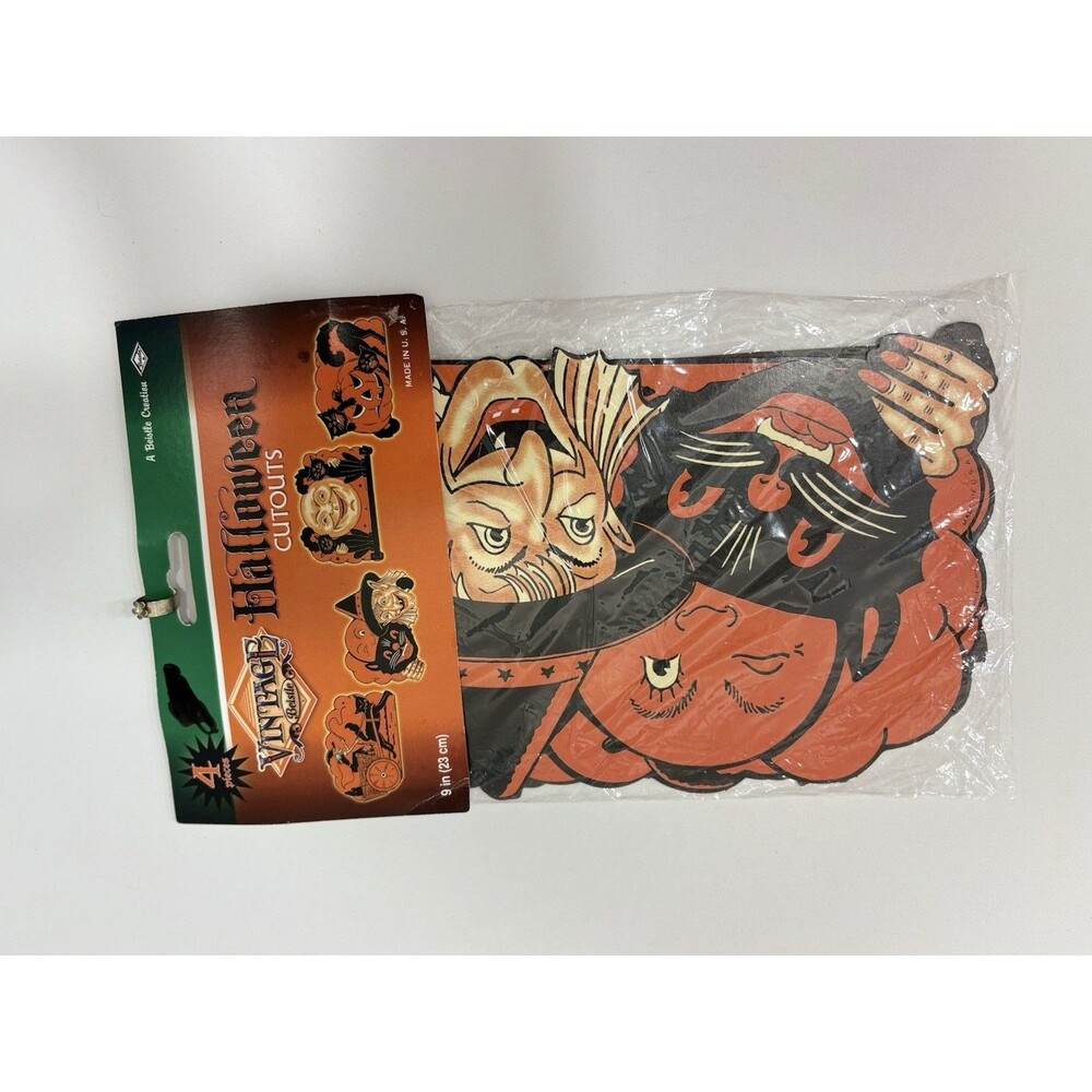 Reproduction Halloween Jol Beistle 2012 Cutouts Decorations Of Vintage Ones